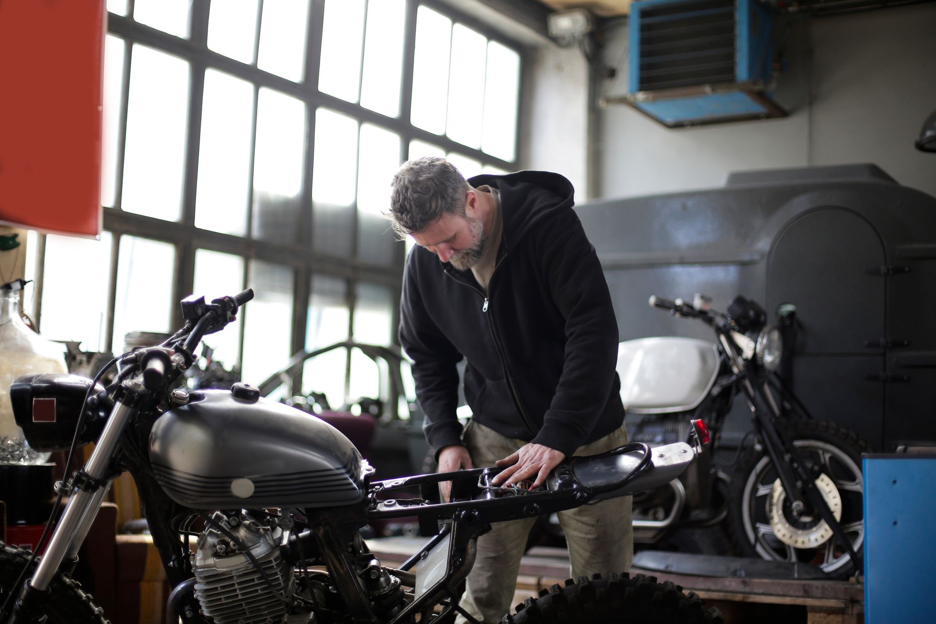 Motorinspektion in der Werkstatt