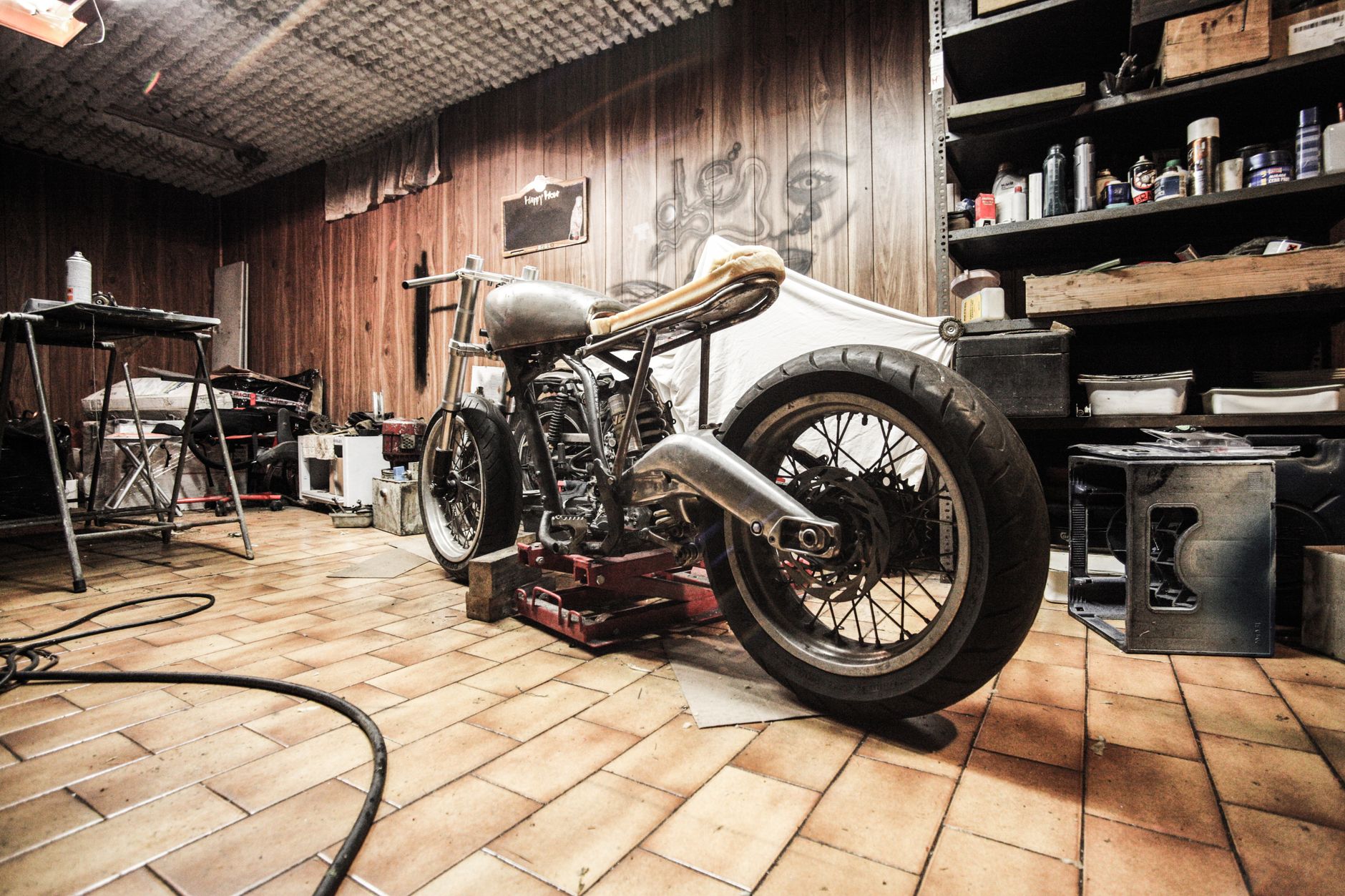 motorrestauratieproject werkplaats