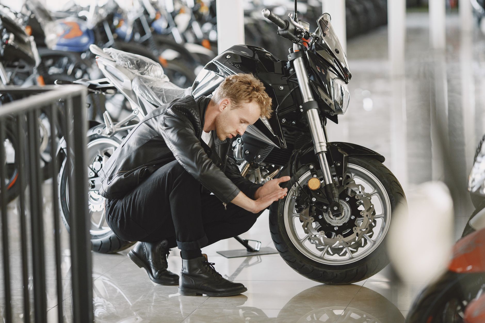 inspectie proefrit motorfiets