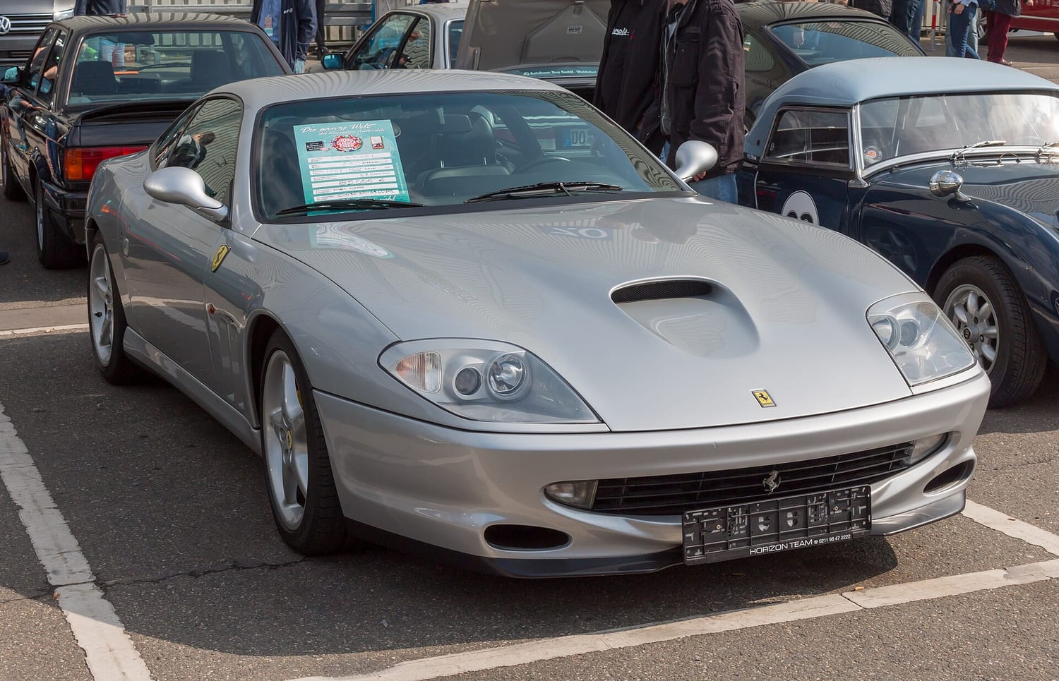 Silver Ferrari 550 Maranello at Techno-Classica Essen