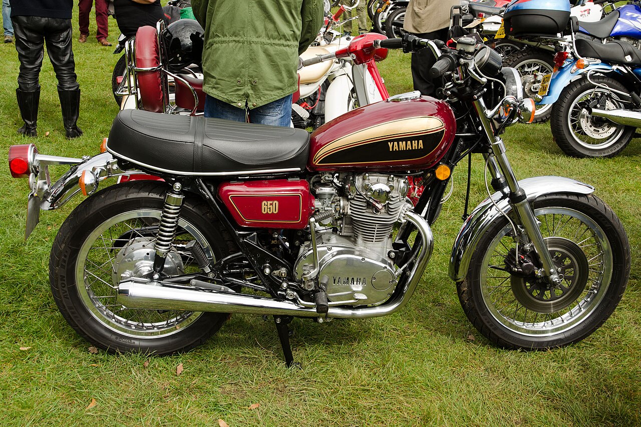 Yamaha XS650 classic motorcycle