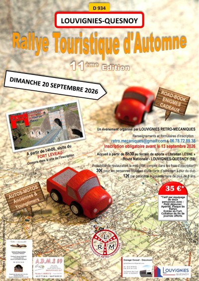 11e Rallye Touristique d’Automne