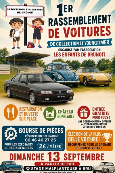 1er rassemblement de voitures de collection et youngtimers