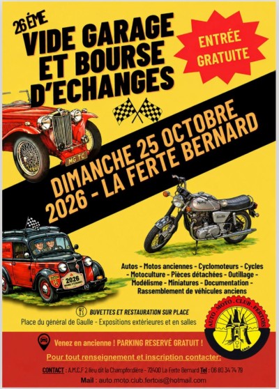 26e vide-garage et bourse d’échanges