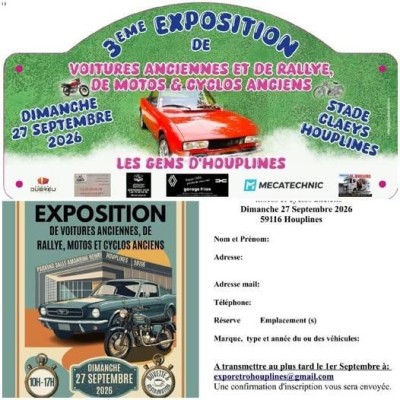 3e Exposition de voitures anciennes et de rallye