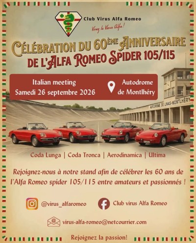 60 ans du spider Alfa Romeo
