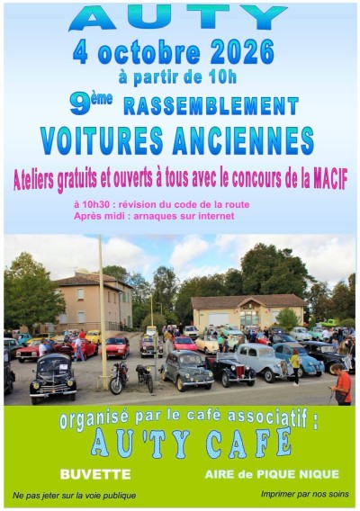 9e Rassemblement de voitures anciennes