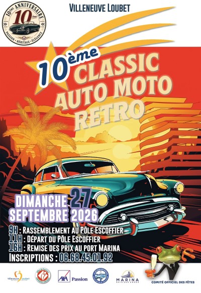 Concentration gratuite d’automobiles et de motos anciennes de collection