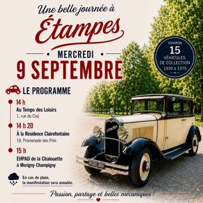 De 1930 à 1975 : les belles mécaniques s’invitent à Étampes