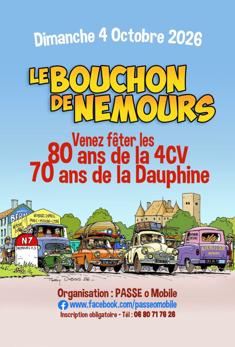 De verkeersopstopping in Nemours