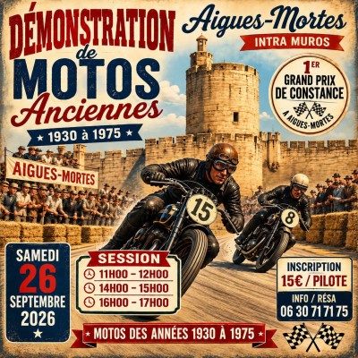 Démonstration de motos anciennes
