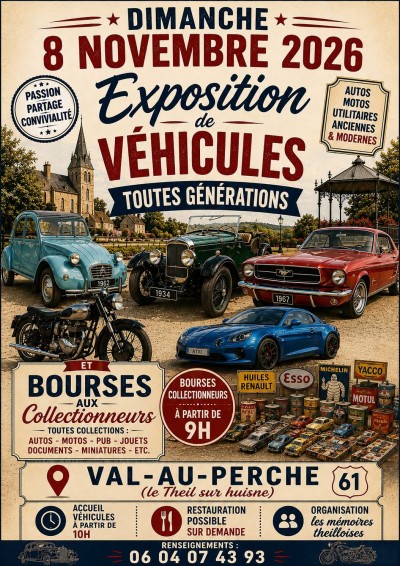 Exposition de véhicules toutes générations et bourse aux collectionneurs