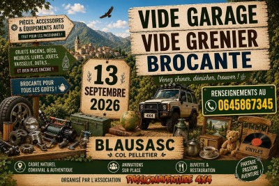Journée vide-garage, vide-grenier et brocante