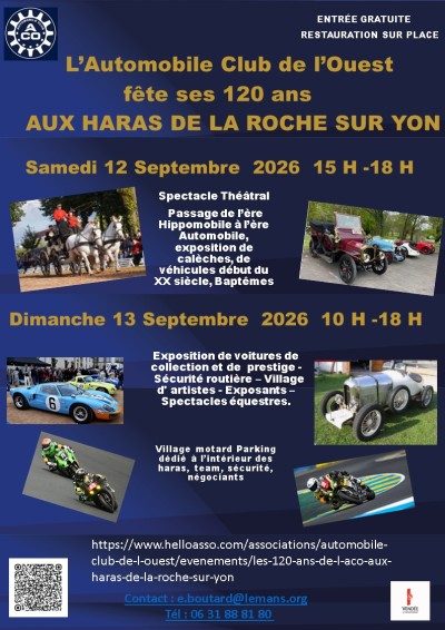 Les 120 ans de l'ACO aux  Haras de Vendée
