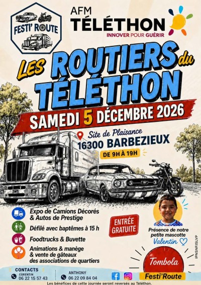 Les Routiers du Téléthon Barbezieux 16300