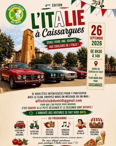 L’Italie à Caissargues - 4e Edition