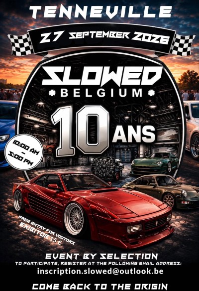 Meeting statique Slowed Belgium 10 ans