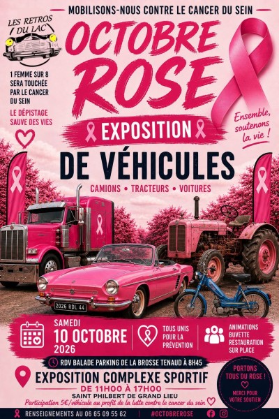 Octobre Rose – Exposition de véhicules