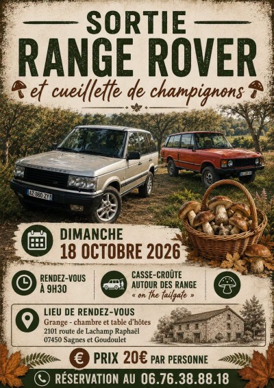 Range Rover et Champignons