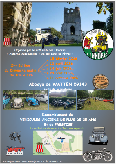 Rassemblement à l'Abbaye de Watten 2ème édition