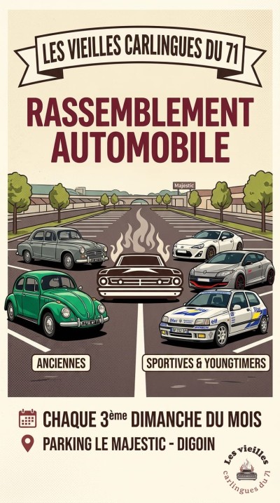 Rassemblement mensuel des Vieilles Carlingues du 71