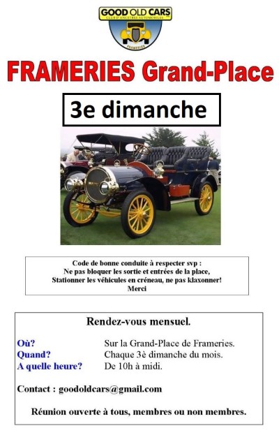Rassemblement Mensuel Good Old Cars