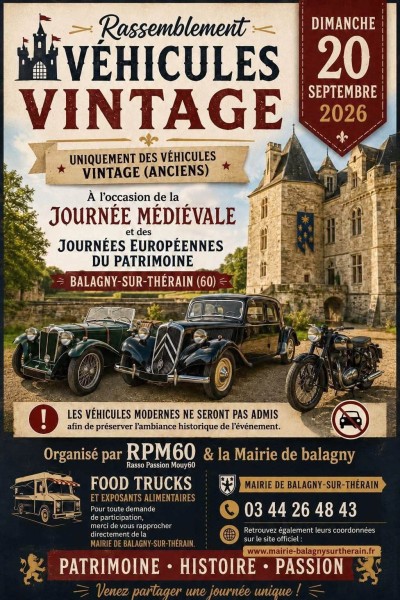 Rassemblement Véhicules Vintage