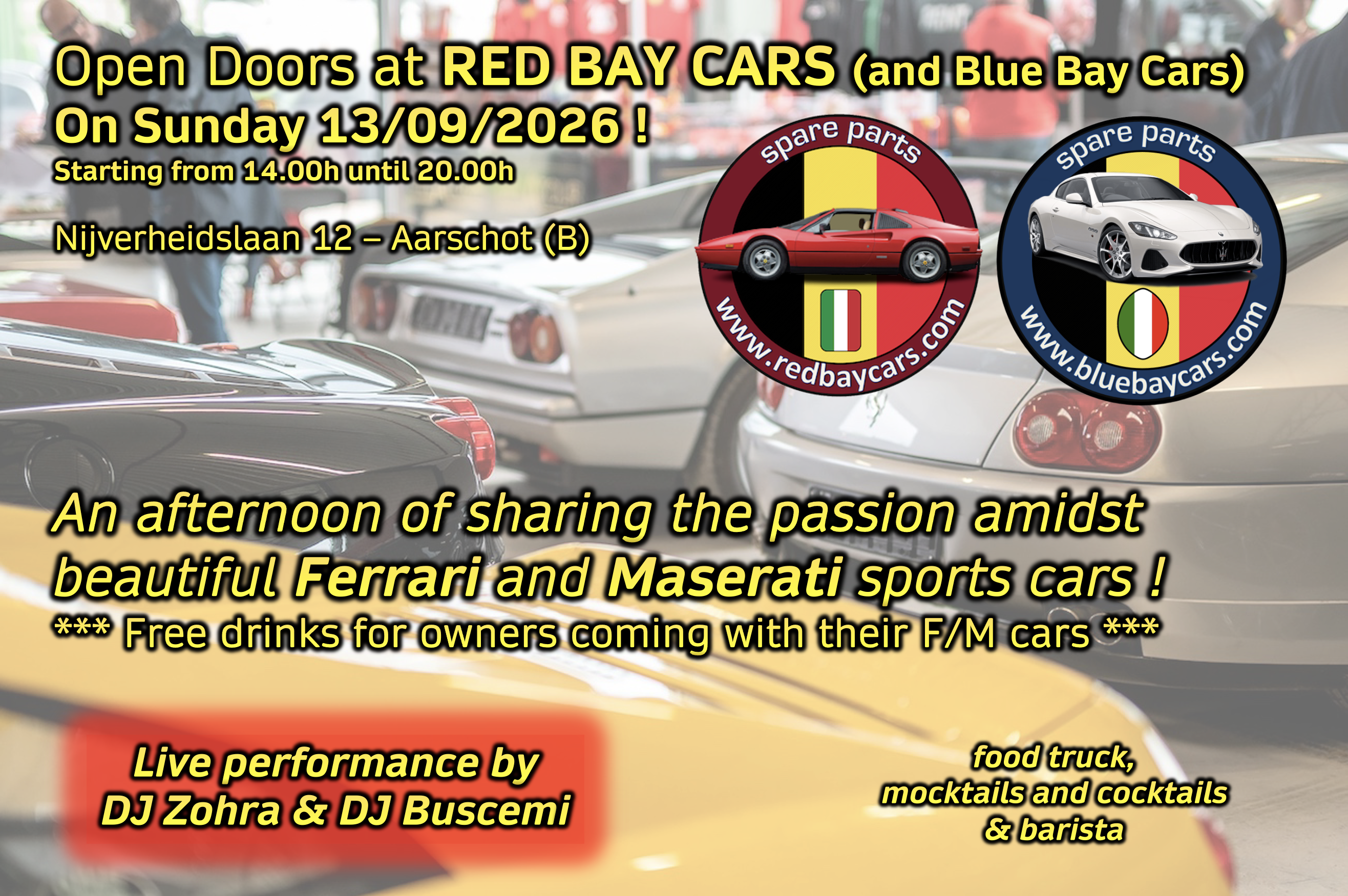 Red Bay Cars Ferrari & Maserati Open Deur Dag