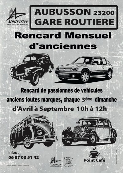 Rencard Mensuel Véhicules Anciens