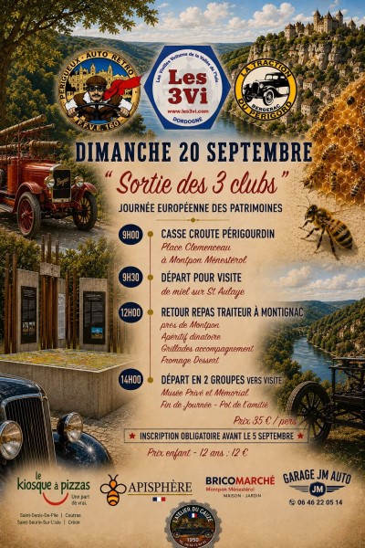 Sortie des 3 clubs – Journée européenne des patrimoines