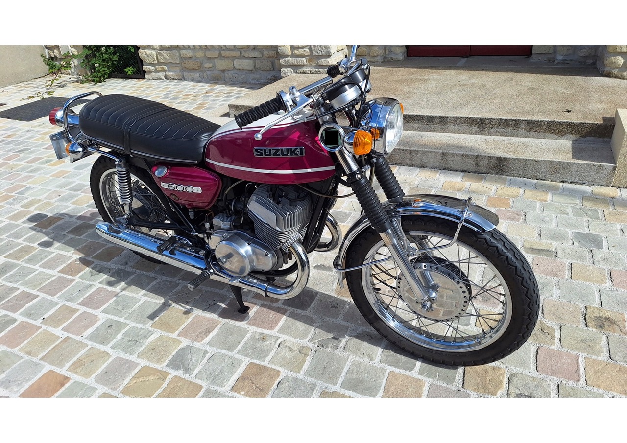 1971 Suzuki T500 R – Gerestaureerd, Matching Numbers, Volledig Dossier