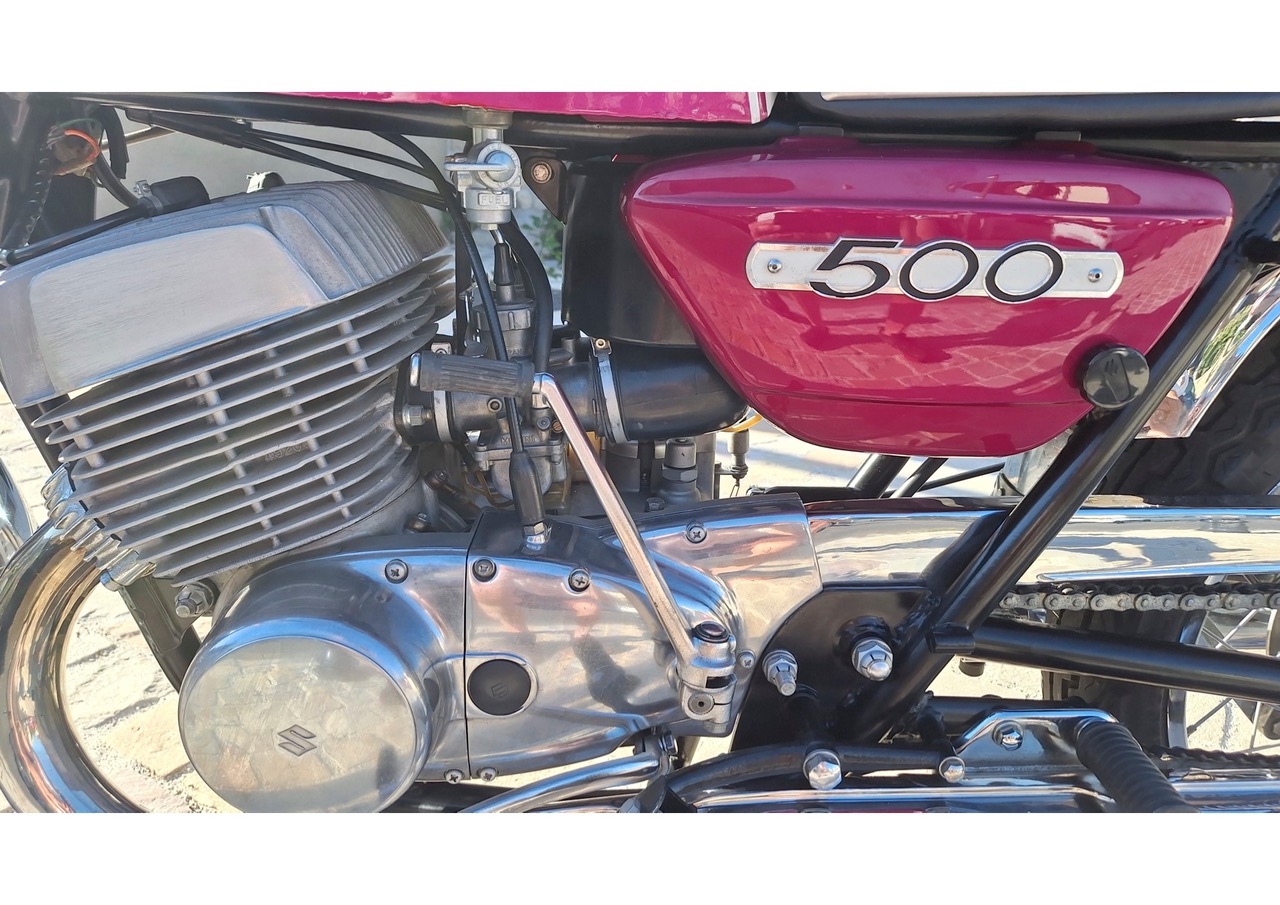 1971 Suzuki T500 R – Gerestaureerd, Matching Numbers, Volledig Dossier