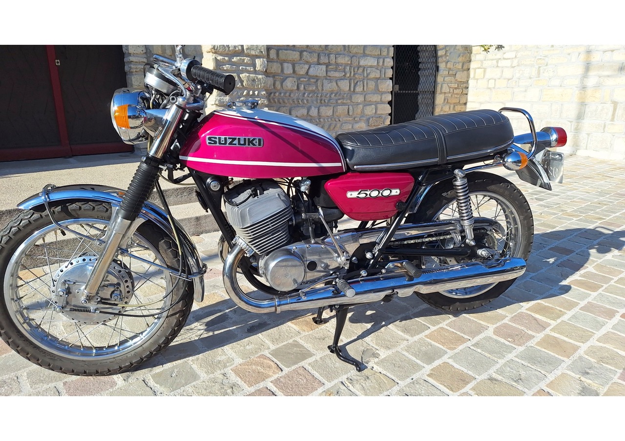 1971 Suzuki T500 R – Gerestaureerd, Matching Numbers, Volledig Dossier