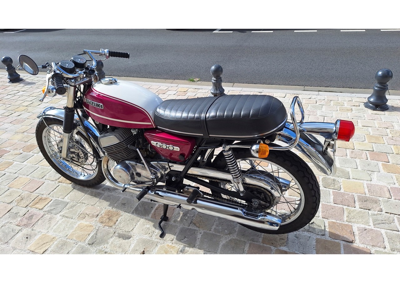 1971 Suzuki T500 R – Gerestaureerd, Matching Numbers, Volledig Dossier