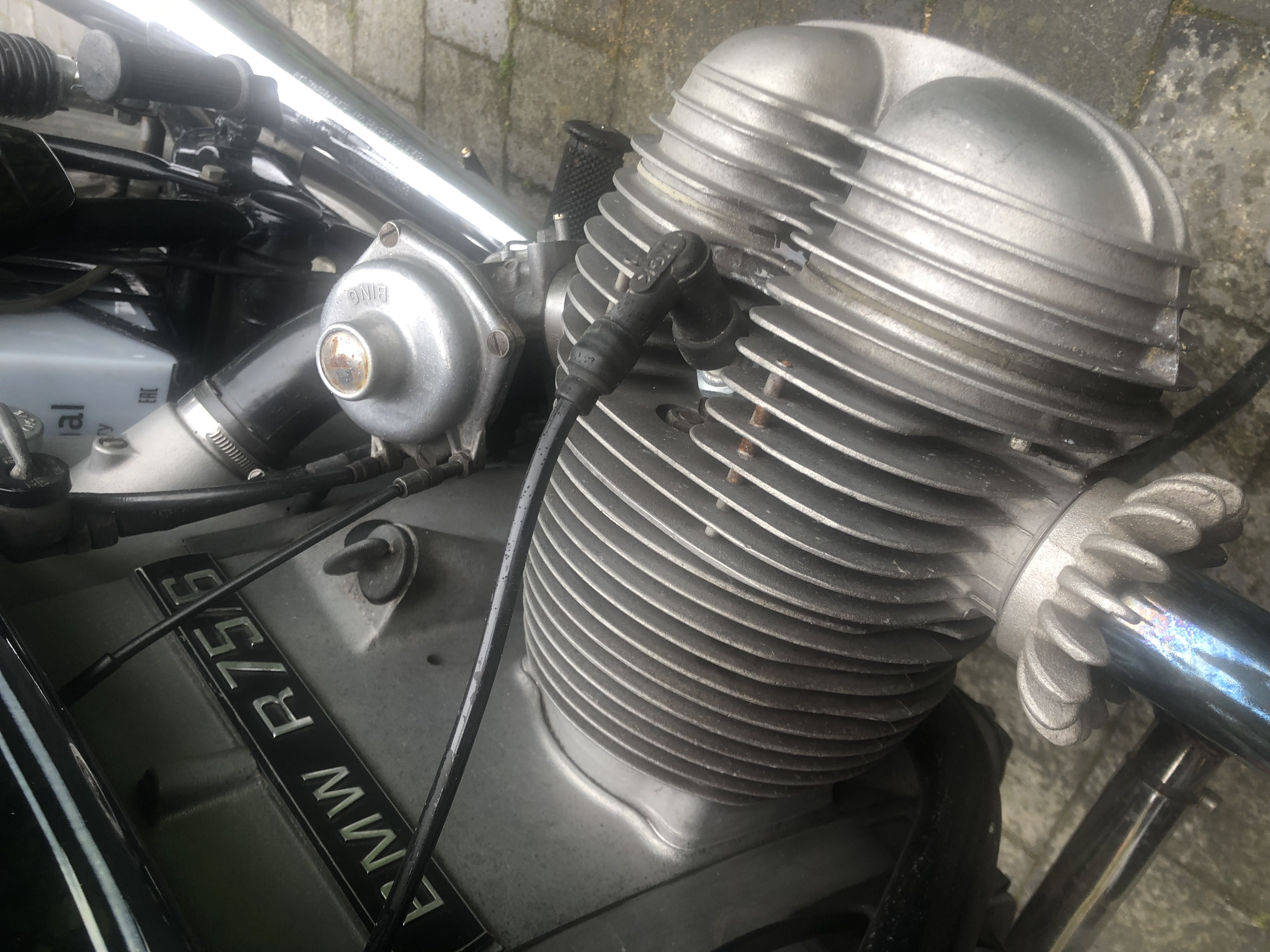 1975 BMW R 75/6 – Original, Well-Maintained Classic in Black with 63,000 km