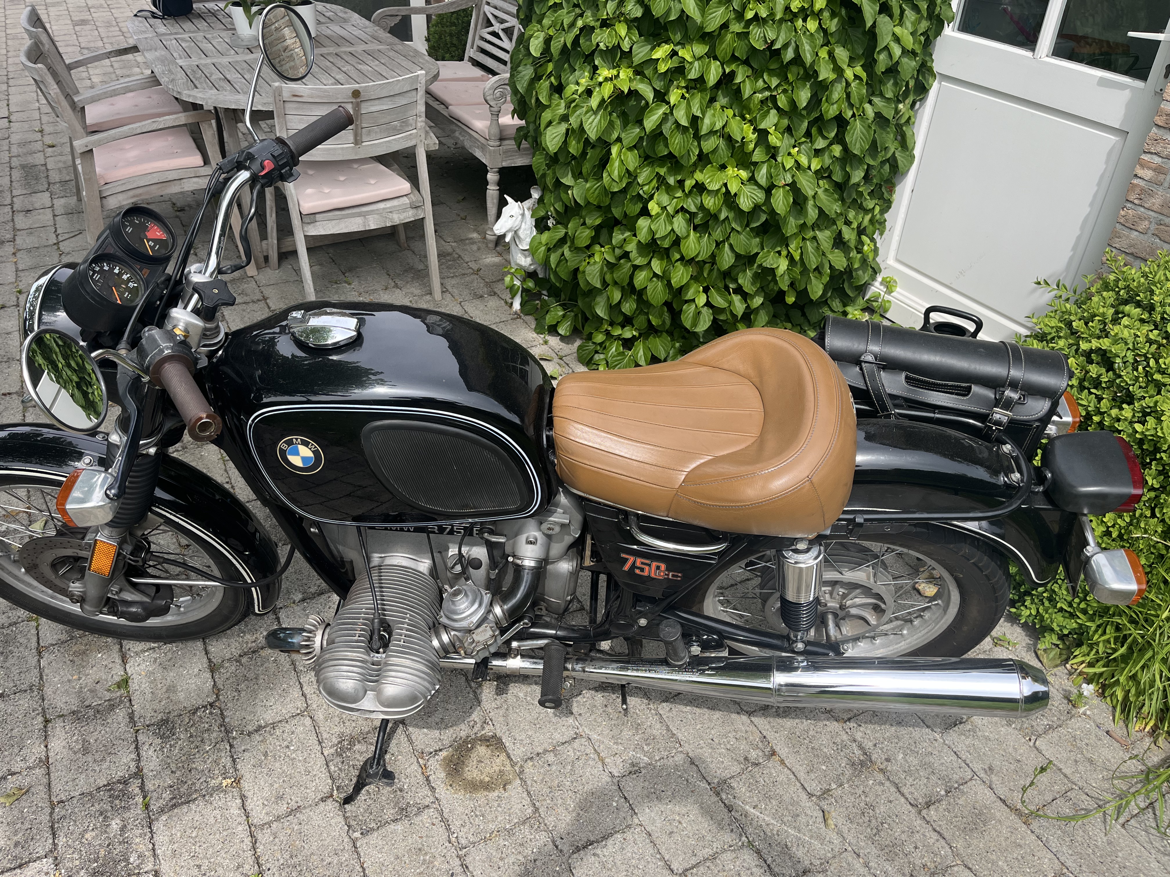 1975 BMW R 75/6 – Original, Well-Maintained Classic in Black with 63,000 km